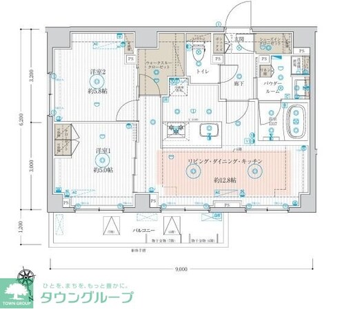 ARCOBALENO TAKENOTSUKAの物件間取画像